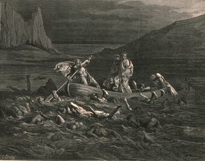 Dès que les deux embarquèrent, coupant les vagues, vers 1890 - Gustave Dore