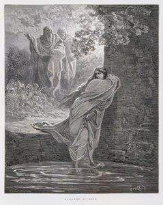 Suzanne au bain (Dan. 13:1-26), Illustration de la Bible de Doré - Gustave Dore