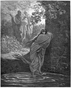 Suzanne au bain : illustration de Gustave Doré (1832-1883) pour La Bible - Gustave Dore