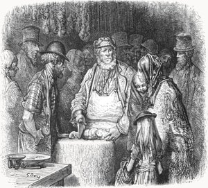 Le boucher - Newport Market Alley - Gustave Dore