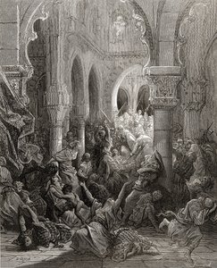 Les croisés massacrent les habitants de Césarée, illustration de 