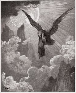 La Divine Comédie, Purgatoire, Chant 9: Dante, en rêve, est emporté par un aigle - Illustration de Gustave Doré - Gustave Dore