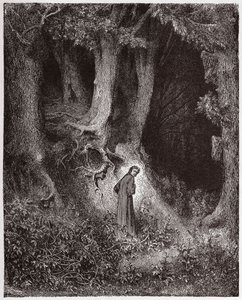 La Divine Comédie, Enfer, Chant 1: Dante dans la forêt sauvage - Illustration de Gustave Doré - Gustave Dore