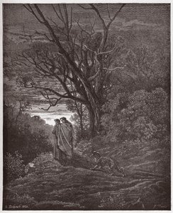 La Divine Comédie, Inferno, Chant 1 : La louve apparaît - par Dante Alighieri (1265-1321) - Illustration par Gustave Doré (1832-1883) - Gustave Dore