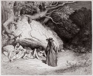La Divine Comédie, Inferno, Chant 4 : Les âmes innocentes dans les Limbes - par Dante Alighieri (1265-1321) - Illustration par Gustave Doré (1832-1883) - Gustave Dore