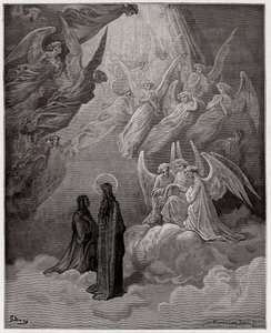 La Divine Comédie, Paradiso, Chant 20 : Les âmes lumineuses chantent - par Dante Alighieri (1265-1321) - Illustration par Gustave Doré (1832-1883) - Gustave Dore