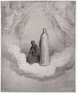 La Divine Comédie, Paradis, Chant 21: Bienheureuse Béatrice dans le septième cercle - Illustration de Gustave Doré - Gustave Dore