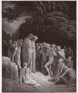 La Divine Comédie, Purgatorio, Chant 23 : Les âmes des gourmands - par Dante Alighieri (1265-1321) - Illustration par Gustave Doré (1832-1883)