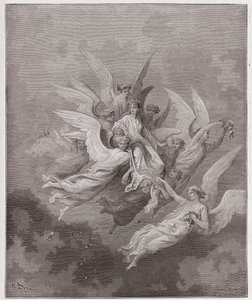 La Divine Comédie, Purgatorio, Chant 30 : Béatrice parmi les anges - par Dante Alighieri (1265-1321) - Illustration de Gustave Doré (1832-1883). - Gustave Dore
