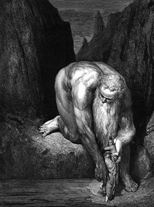 La Divine Comédie, par Dante : Le Géant Antée - Gustave Dore