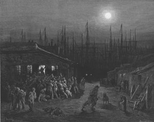 Les docks - Scène nocturne, 1872 - Gustave Dore