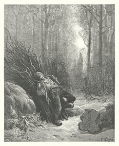 Les Fables de La Fontaine : La Mort et le Bûcheron - Gustave Dore