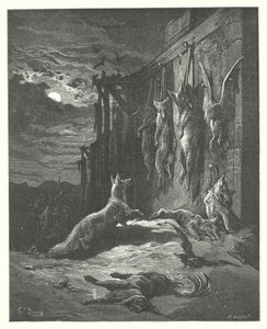 Les Fables de La Fontaine : Le Renard anglais - Gustave Dore
