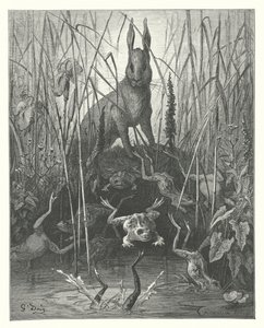 Les Fables de La Fontaine : Le Lièvre et les Grenouilles
