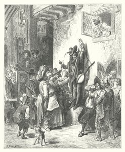 Les Fables de La Fontaine : Le Fou qui vendait la sagesse - Gustave Dore