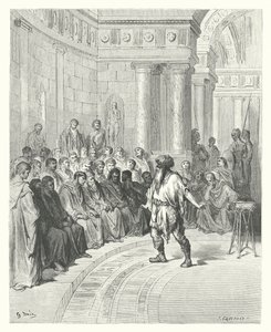 Les Fables de La Fontaine : Le Paysan du Danube - Gustave Dore