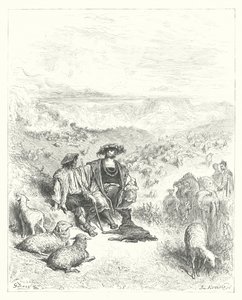 Les Fables de La Fontaine : Le Berger et le Roi - Gustave Dore