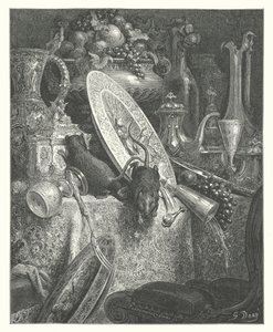 Les Fables de La Fontaine : Le Rat de ville et le Rat des champs - Gustave Dore