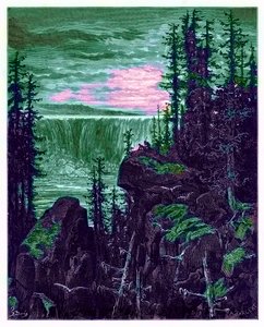 Les chutes du Niagara, illustration de 