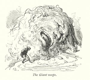 Le géant pleure (gravure) - Gustave Dore