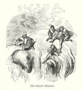 Le lâcher de géants (gravure)