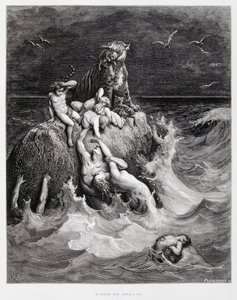 Le Grand Déluge, Illustration de la Bible de Doré - Gustave Dore