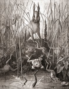 Le Lièvre et les Grenouilles, tiré d