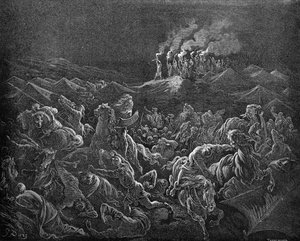 Les Madianites en fuite - Bible - Gustave Dore