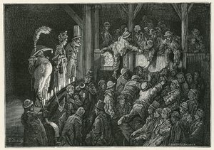 Le Penny Gaff à Whitechapel - Gustave Dore