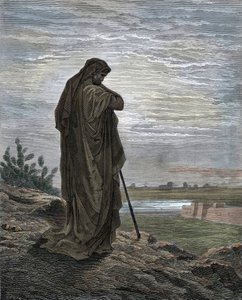 Le prophète Amos Gravure de « La Bible » par Gustave Doré (1832-1883)