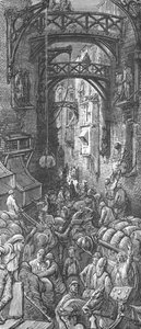 La marée des affaires dans la ville, 1872 - Gustave Dore