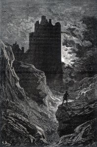 Le château de la peur - illustration de la peur par Gustave Doré, gravure - Gustave Dore