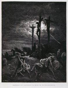 La crucifixion du Christ, Illustration de la Bible de Doré - Gustave Dore