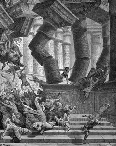 La mort de Samson - Bible - Gustave Dore