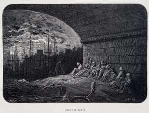 Clochard sous les ponts - dans «Londres» par Gustave Doré - Gustave Dore