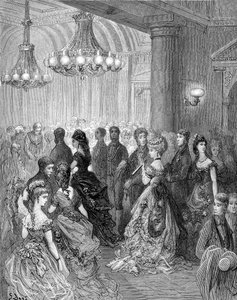 Bal victorien au Mansion House, Londres (gravure de Gustave Doré)