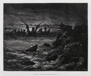 Vision du prophète Daniel, Illustration de la Bible de Doré - Gustave Dore