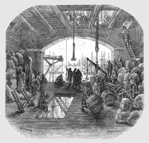 Entrepôts près de la Tamise, 1872 - Gustave Dore