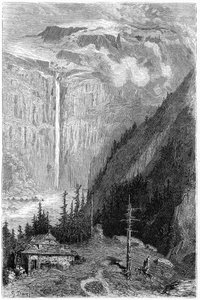 Cascade du Cirque de Gavarnie vue de l