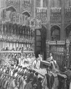 Abbaye de Westminster - Confirmation des garçons de Westminster - Gustave Dore
