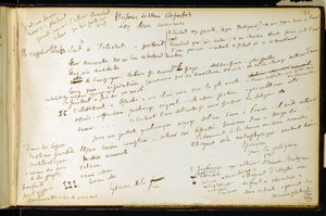 Folio 41 du carnet n. 19 Page manuscrite des brouillons de Gustave Flaubert. Plans pour Bouvard et Pécuchet. BHVP. - Gustave Flaubert