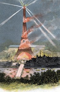 Tour Eiffel illuminée pendant l