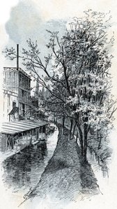 Vue des deux rivières Bièvre depuis le Boulevard d