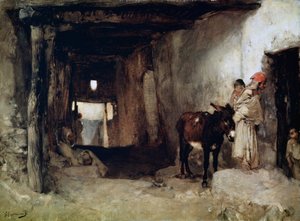 Une maison dans le Sahara, années 1880 - Gustave Guillaumet