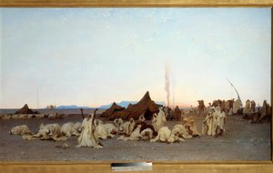 Prière du soir dans le désert du Sahara (détail)