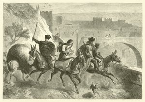 Gitans quittant Tolède après le marché (gravure)