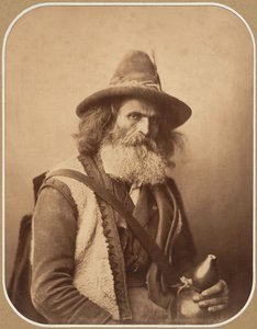 [Un musicien de rue italien], vers 1856
