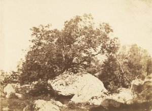 Boulder à Cabat, carrefour de l