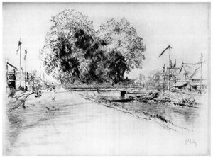 Canal à Troyes, vers 1880-1930 1924 - Gustave Leheutre