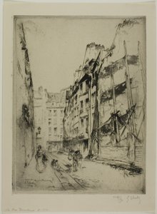 La rue Domat, Paris - Gustave Leheutre